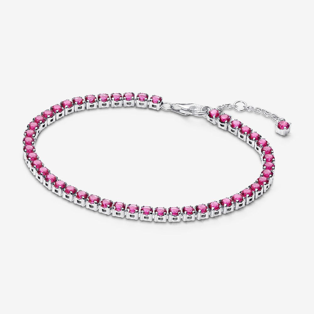 Pandora Bracciale Tennis Cristalli Rosa Scuro 591469C04