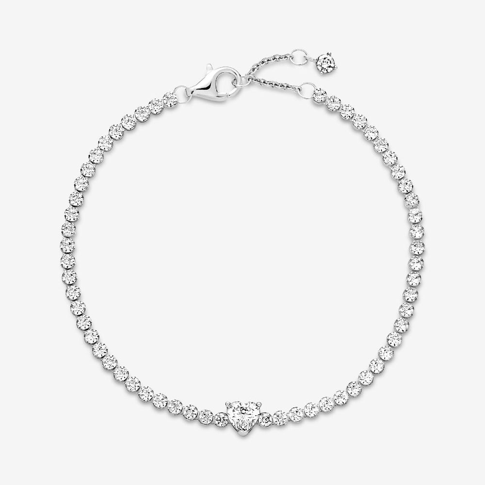 
                  
                    Pandora Bracciale Tennis con Cuore in rilievo 590041C01
                  
                