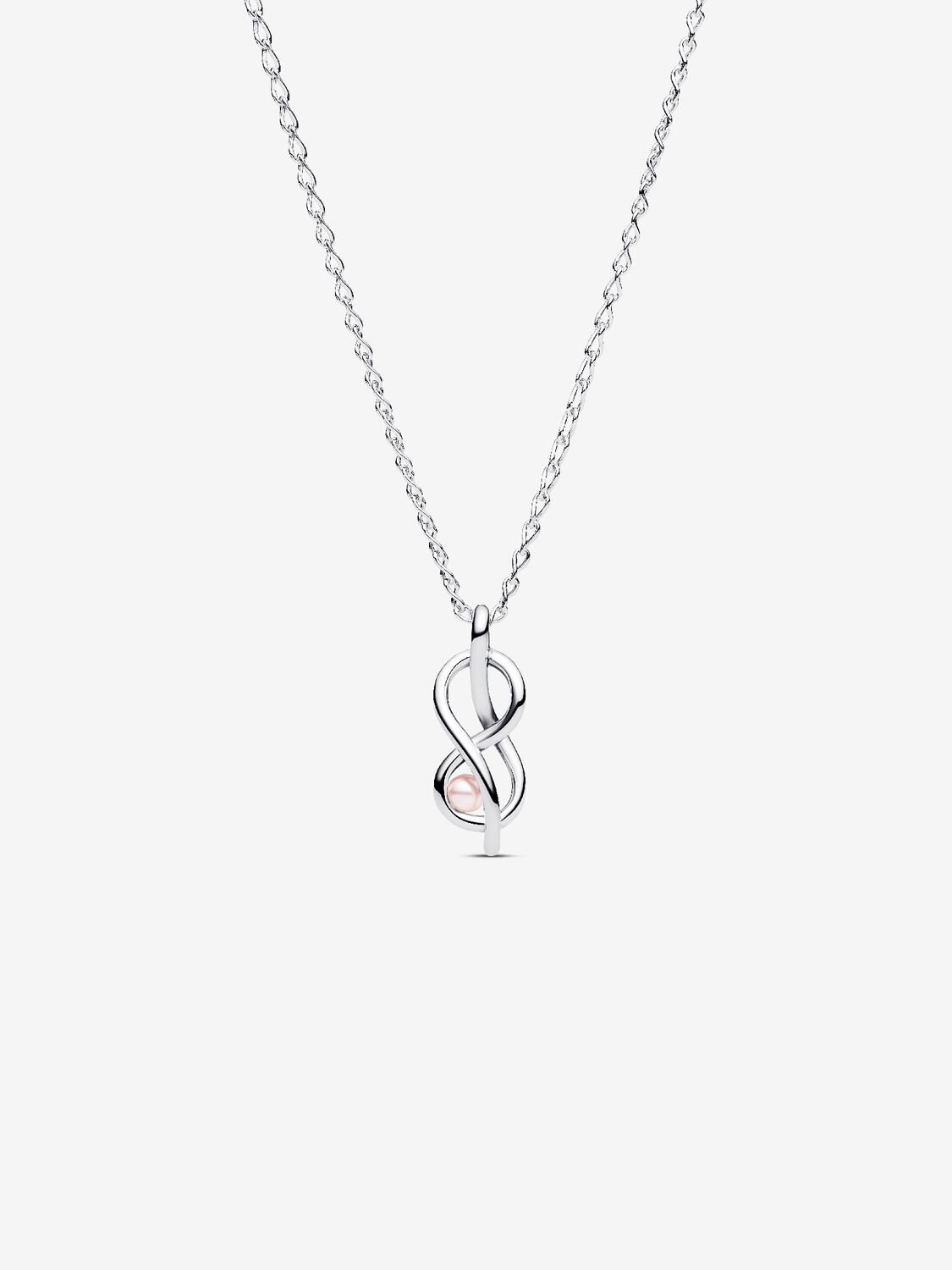 Pandora Collana Legame Infinito Perla Rosa 393762C01-50