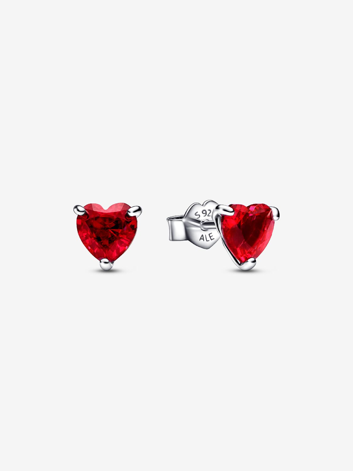 Pandora Orecchini a lobo Cuori Rossi 292549C01