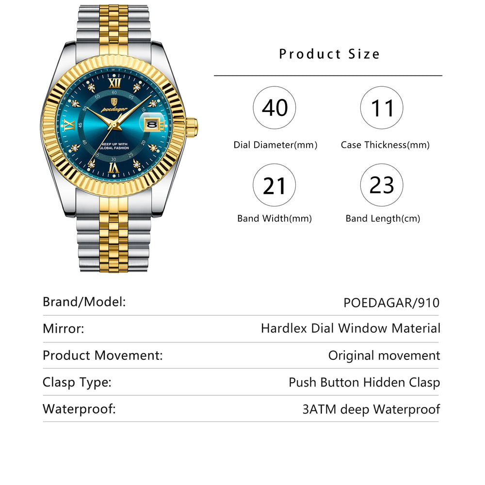 
                  
                    Orologio Uomo POEDAGAR Luxury Sport
                  
                