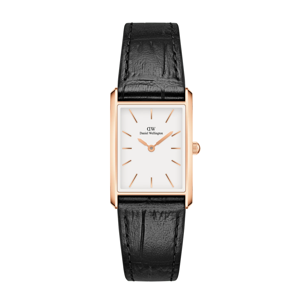 Orologio Daniel Wellington Bound Black Crocodile Rose Gold DW00100698-DANIEL WELLINGTON-Eldorado Jewels